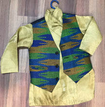 Load image into Gallery viewer, Baby Handmade Dhaka Daura Suruwal with waist coat
